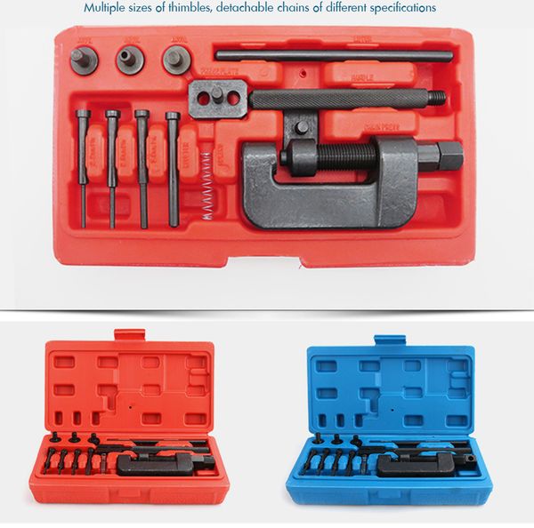 chain breaker set with carrying case professional chain cutter and riveter removal repair tool for motorcycle, bike, atv
chain breaker set with carrying case professional chain cutter and riveter removal repair tool for motorcycle, bike, atv