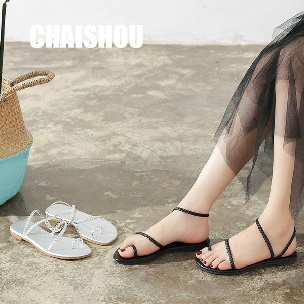 chaishou shoes woman sandals summer women shoes flip flops ladies flat sandals chaussure sandalias size 35-40 cs-316, Black
chaishou shoes woman sandals summer women shoes flip flops ladies flat sandals chaussure sandalias size 35-40 cs-316, Black