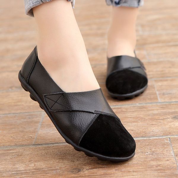 orthopedic pu leather loafers soft sole casual flats shoes for women students o66, Black
orthopedic pu leather loafers soft sole casual flats shoes for women students o66, Black