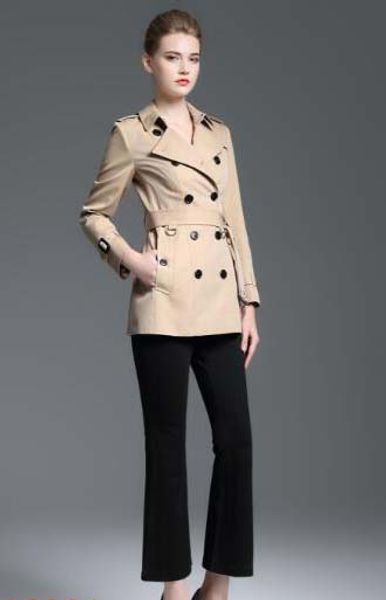 selling women fashion british double breasted short trench coat/brand england designer cotton trench for women size s-xxl khaki, Black;brown
selling women fashion british double breasted short trench coat/brand england designer cotton trench for women size s-xxl khaki, Black;brown