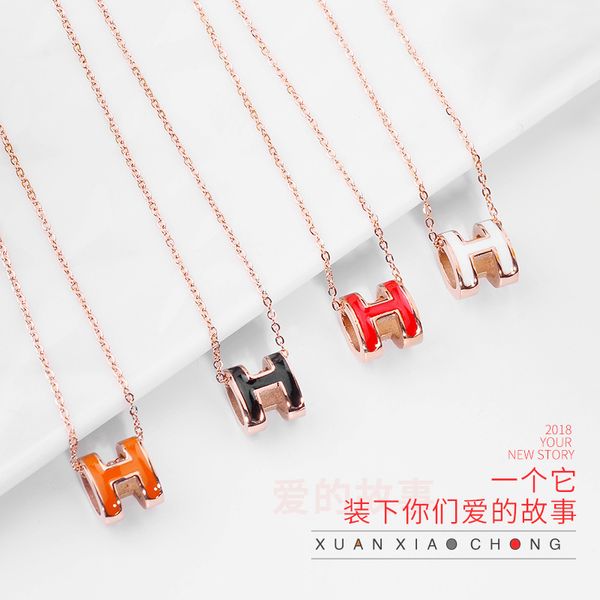 fashion jewelry necklace, rose gold necklace, h letter titanium steel necklace, don't fade, not allergic, Silver
fashion jewelry necklace, rose gold necklace, h letter titanium steel necklace, don't fade, not allergic, Silver