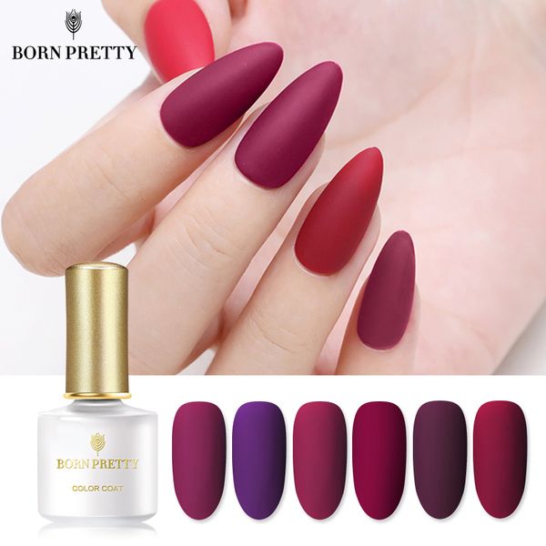 born pretty plum color gel nail polish 6ml soak off nail art gel varnish long lasting uv matte effect need macoat, Red;pink
born pretty plum color gel nail polish 6ml soak off nail art gel varnish long lasting uv matte effect need macoat, Red;pink
