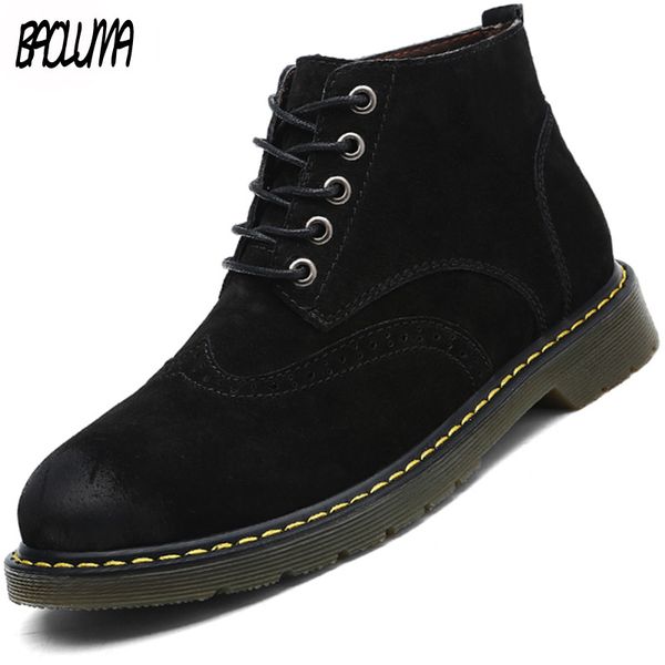brand autumn men's ankle boots suede men casual shoes outdoor waterproof men motorcycle boots big size 38-47, Black
brand autumn men's ankle boots suede men casual shoes outdoor waterproof men motorcycle boots big size 38-47, Black
