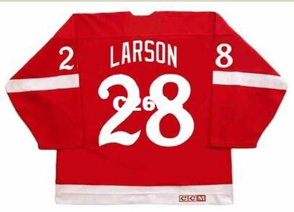 men #28 reed larson detroit red wings 1982 ccm vintage retro hockey jersey or custom any name or number retro jersey, Black;red
men #28 reed larson detroit red wings 1982 ccm vintage retro hockey jersey or custom any name or number retro jersey, Black;red