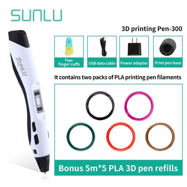 sunlu 3d drawing pens with 50m pla filament sl-300a low temperature 3d pen set children scribble pencil with led screen, Black;red
sunlu 3d drawing pens with 50m pla filament sl-300a low temperature 3d pen set children scribble pencil with led screen, Black;red