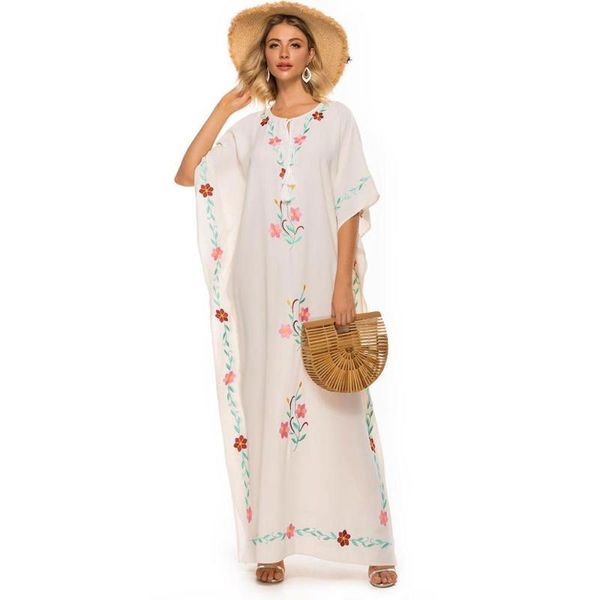 women tassel neck embroidery robe batwing sleeve maxi dress plus size gown eid ramadan kaftan islamic muslim abaya jubah kimono, Red
women tassel neck embroidery robe batwing sleeve maxi dress plus size gown eid ramadan kaftan islamic muslim abaya jubah kimono, Red