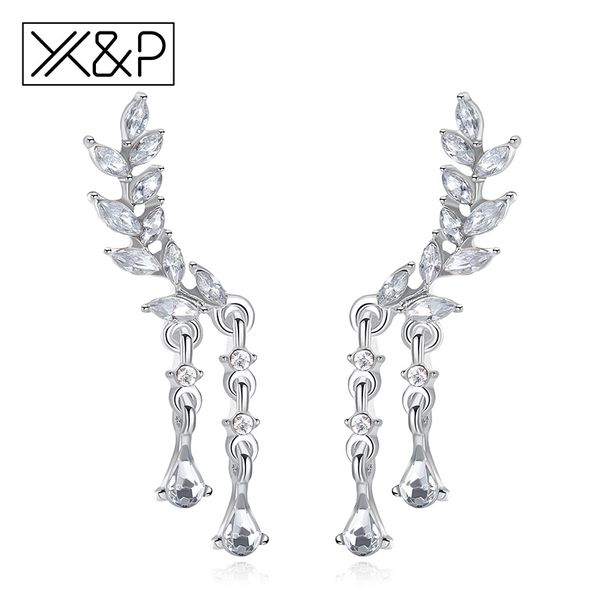 x&p fashion korean geometric leaves tassel crystal gold silver stud earrings for women cubic zirconia hanging earring jewelry
x&p fashion korean geometric leaves tassel crystal gold silver stud earrings for women cubic zirconia hanging earring jewelry
