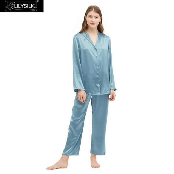 lilysilk pajamas set gold piping silk women full length pure 100 silk 22 momme mulberry ing, Blue;gray
lilysilk pajamas set gold piping silk women full length pure 100 silk 22 momme mulberry ing, Blue;gray