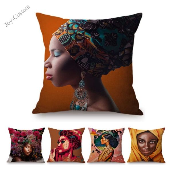 18" black girl african woman oil painting art home decorative sofa throw pillow case cotton linen floral head girl cushion cover
18" black girl african woman oil painting art home decorative sofa throw pillow case cotton linen floral head girl cushion cover