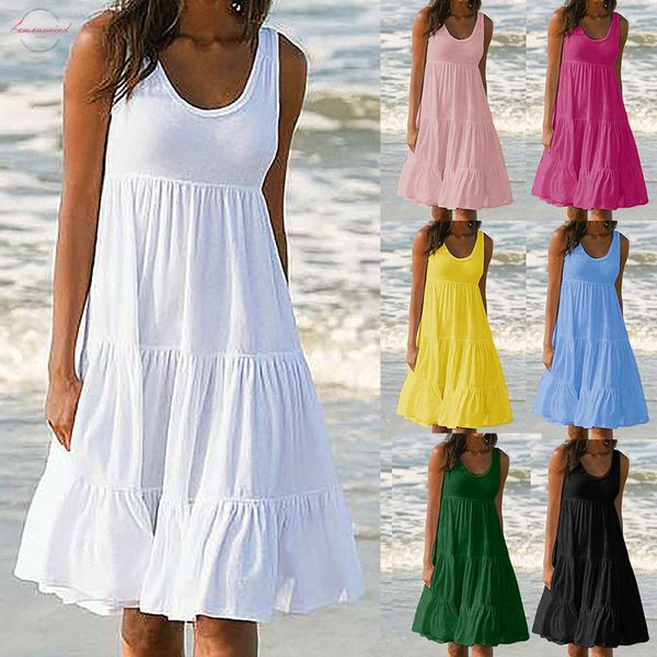 womens holiday summer solid casual maxi dresses for women summer dresses sleeveless party beach dress sukienka, Black;gray
womens holiday summer solid casual maxi dresses for women summer dresses sleeveless party beach dress sukienka, Black;gray