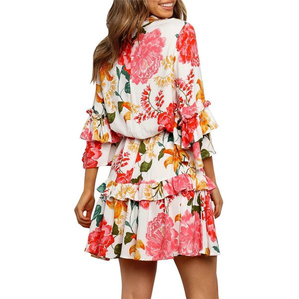 womens floral print dresses summer luxury petal sleeves clothing designer asymmetrical zipper sashes decorated dress, Black;gray
womens floral print dresses summer luxury petal sleeves clothing designer asymmetrical zipper sashes decorated dress, Black;gray