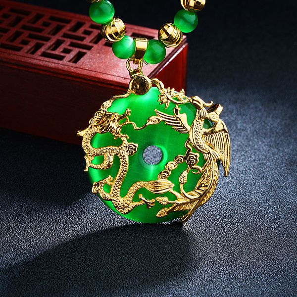 mens women' opals necklaces dragon and phoenix pendant necklace men vintage punk bike jewelry accessories, Silver
mens women' opals necklaces dragon and phoenix pendant necklace men vintage punk bike jewelry accessories, Silver