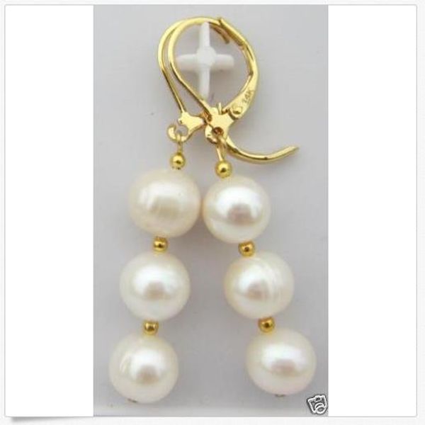 9-10mm perfect south sea white pearl earrings 14k solid gold marked, Golden;silver
9-10mm perfect south sea white pearl earrings 14k solid gold marked, Golden;silver