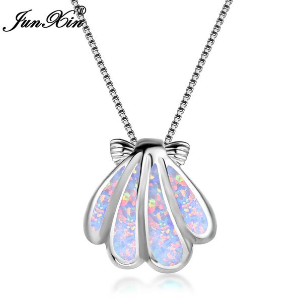 cute female sea conch animal pendants necklaces 925 sterling silver filled white blue fire opal stone necklaces for women
cute female sea conch animal pendants necklaces 925 sterling silver filled white blue fire opal stone necklaces for women