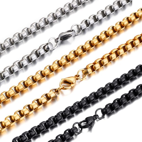 6mm width titanium stainless steel link box chain necklace for men women chokers or long necklace, Silver
6mm width titanium stainless steel link box chain necklace for men women chokers or long necklace, Silver