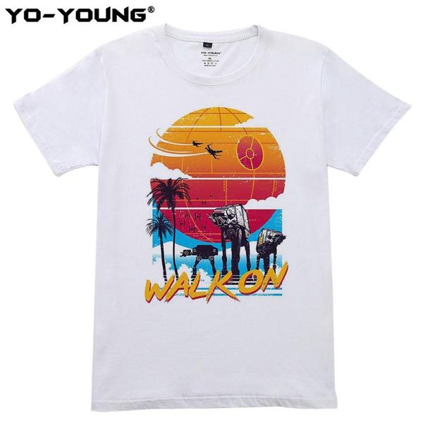 men's t-shirts star wart shirts 100% cotton walk on print men clothing young boy t summer steetwear demand, White;black
men's t-shirts star wart shirts 100% cotton walk on print men clothing young boy t summer steetwear demand, White;black