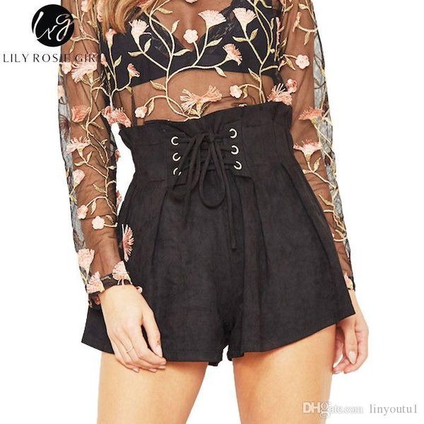 lily rosie girl lace up elastic high waist casual black shorts women 2018 autumn winter khaki shorts lady loose short pants, White;black
lily rosie girl lace up elastic high waist casual black shorts women 2018 autumn winter khaki shorts lady loose short pants, White;black