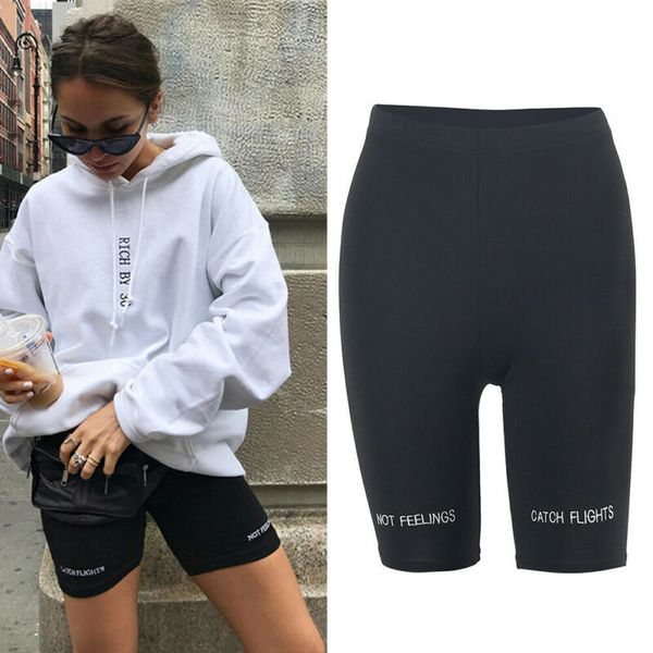 women stretch biker bike shorts workout spandex leggings knee length leggings, White;red
women stretch biker bike shorts workout spandex leggings knee length leggings, White;red
