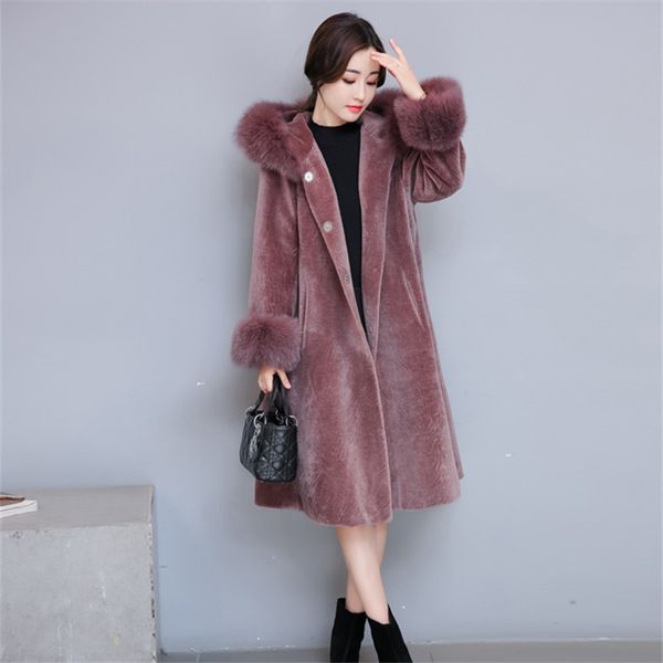 2019 winter plus size korean style furry women long coat faux fur elegant streetwear female coat new arrival, Black
2019 winter plus size korean style furry women long coat faux fur elegant streetwear female coat new arrival, Black