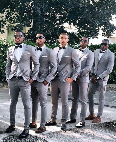 gray groomsmen suits two button slim fit mens suit for wedding two piece wedding tuxedos (jacket+pants+bow), Black;gray
gray groomsmen suits two button slim fit mens suit for wedding two piece wedding tuxedos (jacket+pants+bow), Black;gray