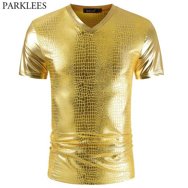 men's t-shirts gold metallic snake pattern club t-shirt men 2021 short sleeve v neck tee shirt homme party prom stage t male 3xl, White;black
men's t-shirts gold metallic snake pattern club t-shirt men 2021 short sleeve v neck tee shirt homme party prom stage t male 3xl, White;black