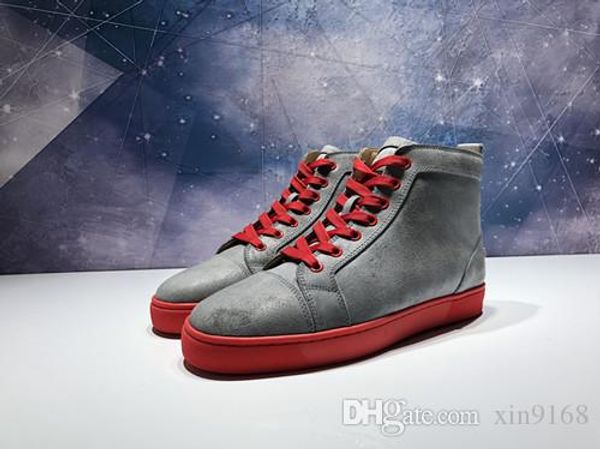 french paris 2019 high suede for men,women sneakers flats ,luxury designer red bottom shoes outdoor casual walking fashion trainer, Black
french paris 2019 high suede for men,women sneakers flats ,luxury designer red bottom shoes outdoor casual walking fashion trainer, Black