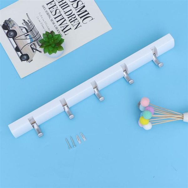 1pc wall mounted double-row hook rack wooden hook rack with 5 hooks home clothes coats organizer for kitchen bedroom bathroom
1pc wall mounted double-row hook rack wooden hook rack with 5 hooks home clothes coats organizer for kitchen bedroom bathroom