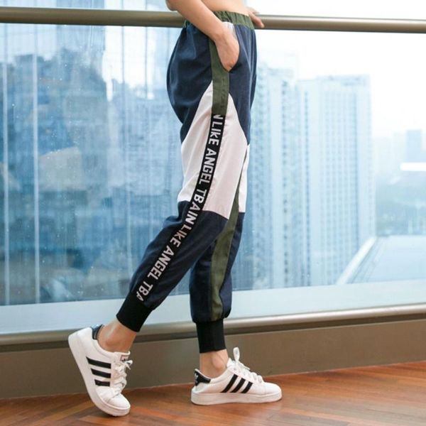ef8191 fitness pants loose women outdoor sports pants letters training gym sport cuff hem clothings, Black;blue
ef8191 fitness pants loose women outdoor sports pants letters training gym sport cuff hem clothings, Black;blue