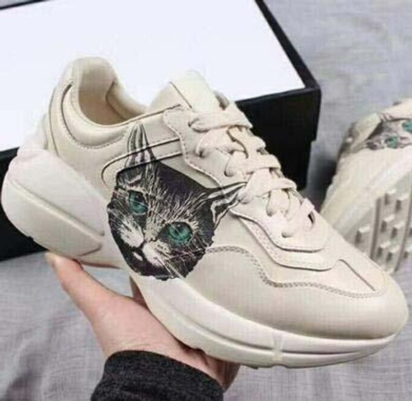 2019 mens women casual shoes rhyton vintage trainer sneakers fluorescent color leather sports dance dad shoes sports oversize trainers 60, Black
2019 mens women casual shoes rhyton vintage trainer sneakers fluorescent color leather sports dance dad shoes sports oversize trainers 60, Black