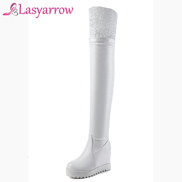 lasyarrow fashion thigh high boots over the knee heels height increasing ladies black white boots winter warm woman long
lasyarrow fashion thigh high boots over the knee heels height increasing ladies black white boots winter warm woman long