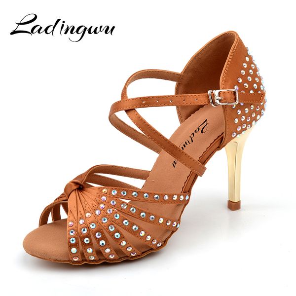 ladingwu dance latin shoes for women satin brown/black ballroom dancing shoes for girls glitter rhinestone boutique heel 7.5/8.5
ladingwu dance latin shoes for women satin brown/black ballroom dancing shoes for girls glitter rhinestone boutique heel 7.5/8.5