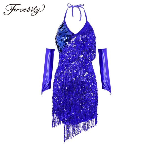 new women professional latin dance clothes sparkling sequins latin dance dress tassel tango stage performance costumes, Black;red
new women professional latin dance clothes sparkling sequins latin dance dress tassel tango stage performance costumes, Black;red