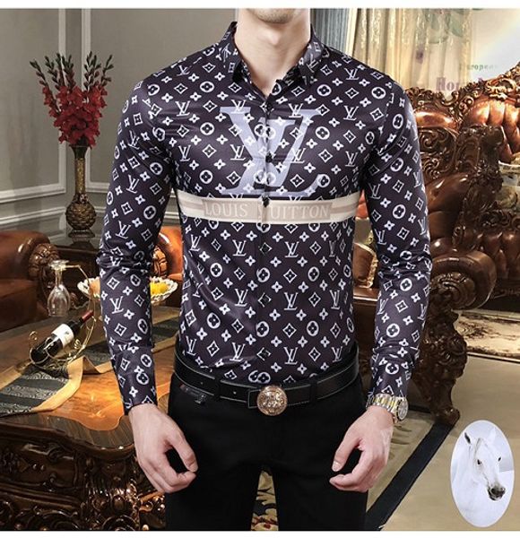 men's casual shirt logistics new men's luxury long-sleeved shirt european and american brand fashion trend shirt clothing 3xl, White;black
men's casual shirt logistics new men's luxury long-sleeved shirt european and american brand fashion trend shirt clothing 3xl, White;black