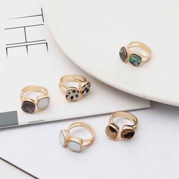 leopard print white blue abalone shell paper rings fashion gold color brincos pendientes jewelry ring for women, Golden;silver
leopard print white blue abalone shell paper rings fashion gold color brincos pendientes jewelry ring for women, Golden;silver