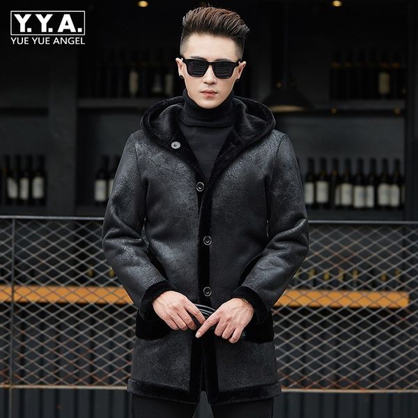 luxury wool overcoat business shearling real leather coat men winter warm thick hooded reversible outerwear brand fur jacket, Black
luxury wool overcoat business shearling real leather coat men winter warm thick hooded reversible outerwear brand fur jacket, Black
