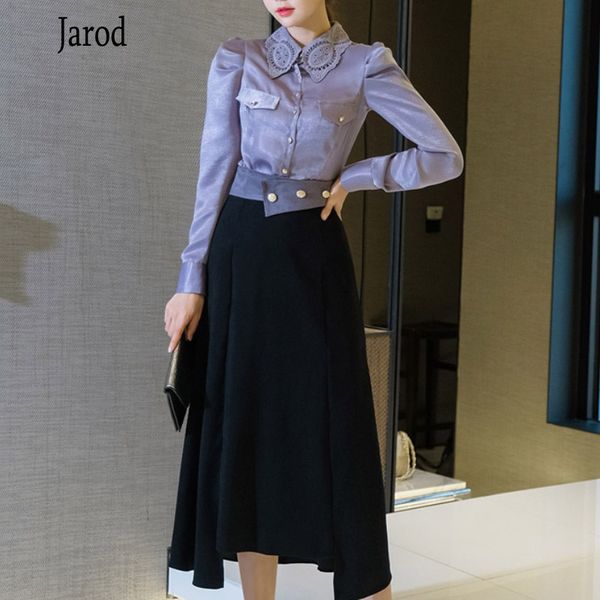 новый 2020 spring two piece set женщины офис элегантный кружева лоскутная атласная блузка топы и высокой талией качели юбка set, White
новый 2020 spring two piece set женщины офис элегантный кружева лоскутная атласная блузка топы и высокой талией качели юбка set, White