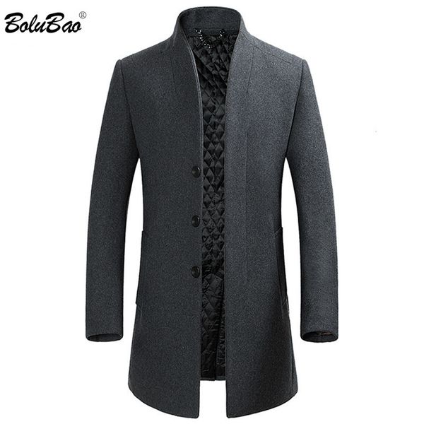 bolubao men winter coat 2019 men's casual solid color standing collar simple thick pea coat male trench fashion overcoat, Black
bolubao men winter coat 2019 men's casual solid color standing collar simple thick pea coat male trench fashion overcoat, Black