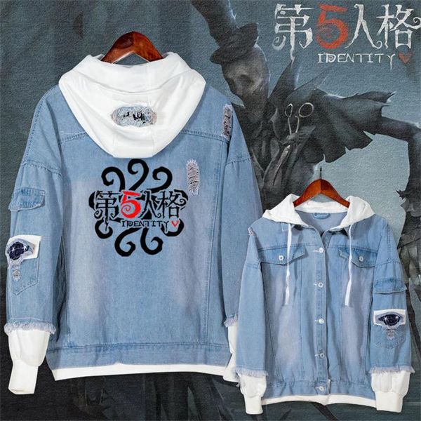 game identity v cosplay fake two piece denim jacket hoodie fahion jacket hooded jeans coat sweatshirt autumn wiinter, Black
game identity v cosplay fake two piece denim jacket hoodie fahion jacket hooded jeans coat sweatshirt autumn wiinter, Black