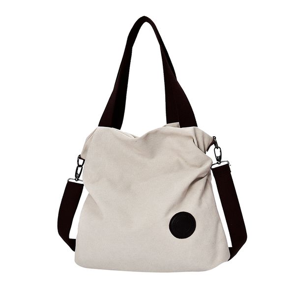 fashion women travel shopping bag canvas large capacity shoulder bag tote handbag, Black;red 
fashion women travel shopping bag canvas large capacity shoulder bag tote handbag, Black;red