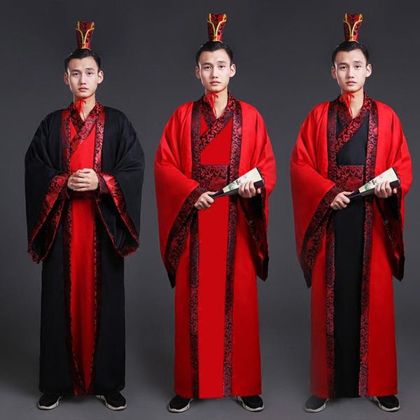dynasty hanfu dress for men traditional chinese asian clothes dance costume festival outfits national ancient cosplay tangsuit, Black;red
dynasty hanfu dress for men traditional chinese asian clothes dance costume festival outfits national ancient cosplay tangsuit, Black;red