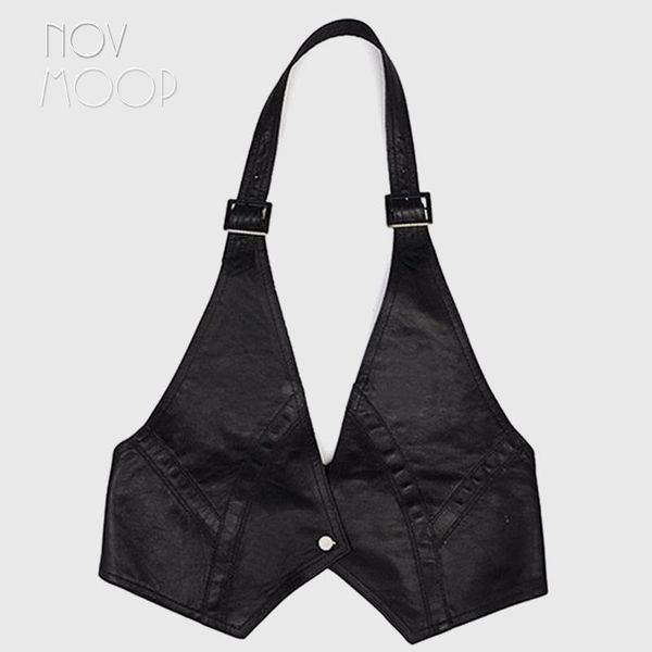 black genuine leather vest metal decor real lambskin leather halter vest jackets women waistcoat chalecos mujer colete lt367, Black;white
black genuine leather vest metal decor real lambskin leather halter vest jackets women waistcoat chalecos mujer colete lt367, Black;white