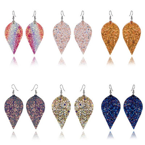 boho double sided sequins glitter earrings punk leaf leather charm pendant dangle hook earrings for women wedding party summer beach jewelry, Silver
boho double sided sequins glitter earrings punk leaf leather charm pendant dangle hook earrings for women wedding party summer beach jewelry, Silver