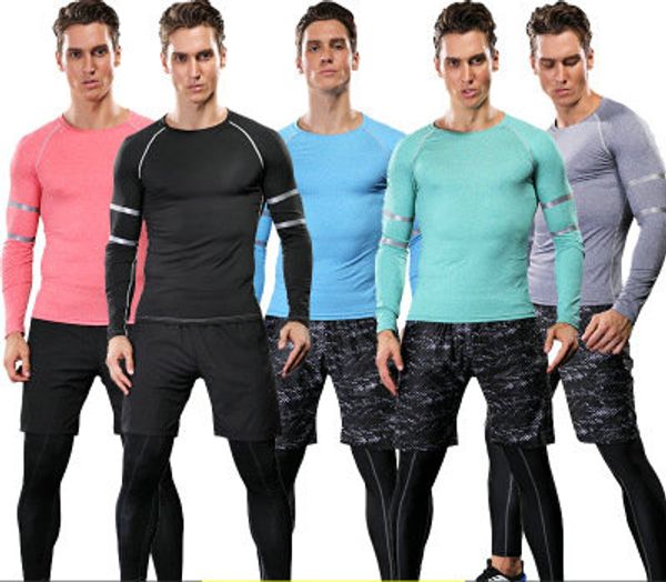 skin-friendly and comfortable sports suits practices tight fitting t-shirt quick drying shirts men gyms fitness clothes t-shirt, White;black
skin-friendly and comfortable sports suits practices tight fitting t-shirt quick drying shirts men gyms fitness clothes t-shirt, White;black