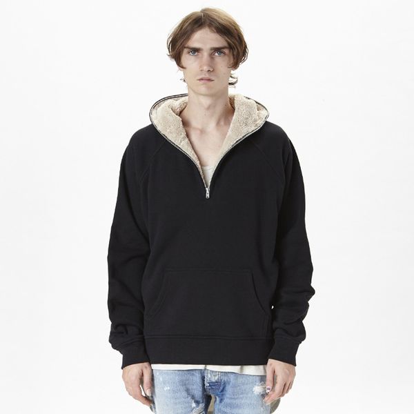mens designer hoodies solid color fog essentials half zipper plus velvet high street fashion brand hooded hoodie sweatshirt s-xl, Black
mens designer hoodies solid color fog essentials half zipper plus velvet high street fashion brand hooded hoodie sweatshirt s-xl, Black