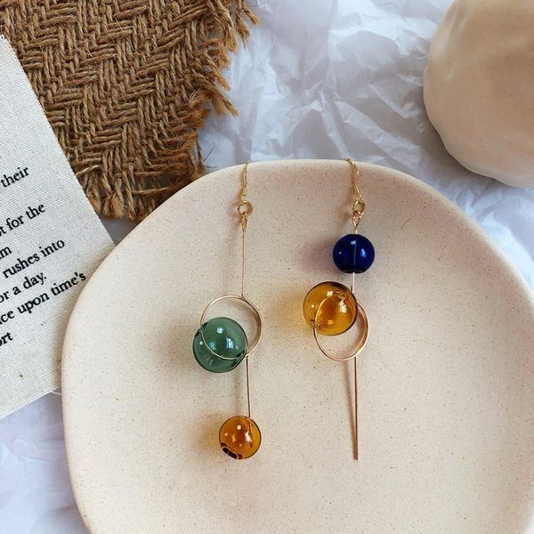 cos store handmade glass ball dangle long earrings for women 2020 original colorful asymmetric bubble korean earrings femme, Silver
cos store handmade glass ball dangle long earrings for women 2020 original colorful asymmetric bubble korean earrings femme, Silver