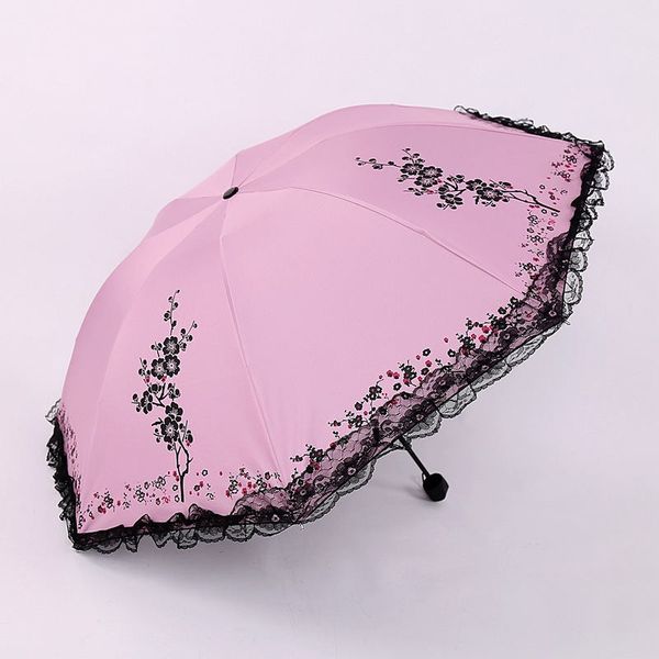 windproof folding umbrella black glue coating waterproof three fold umbrella lace print convenient storage
windproof folding umbrella black glue coating waterproof three fold umbrella lace print convenient storage