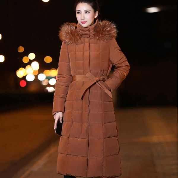 big fur winter coat thickened parka women stitching slim long winter coat down cotton ladies down parka jacket women, Black
big fur winter coat thickened parka women stitching slim long winter coat down cotton ladies down parka jacket women, Black