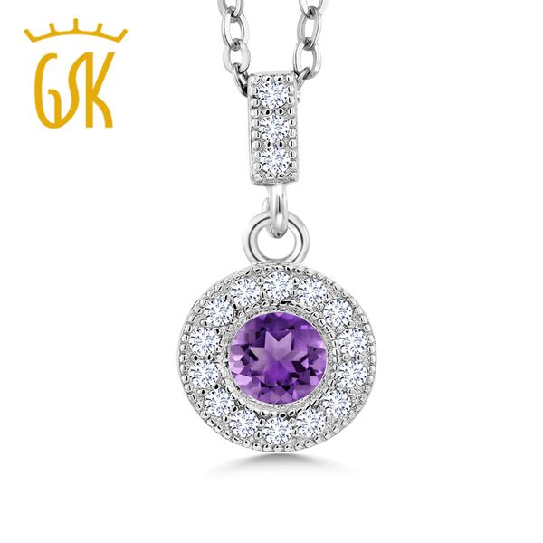 gemstoneking 1.26 ct round purple amethyst g/h lab grown diamond 925 sterling silver pendant for women fine jewelry
gemstoneking 1.26 ct round purple amethyst g/h lab grown diamond 925 sterling silver pendant for women fine jewelry