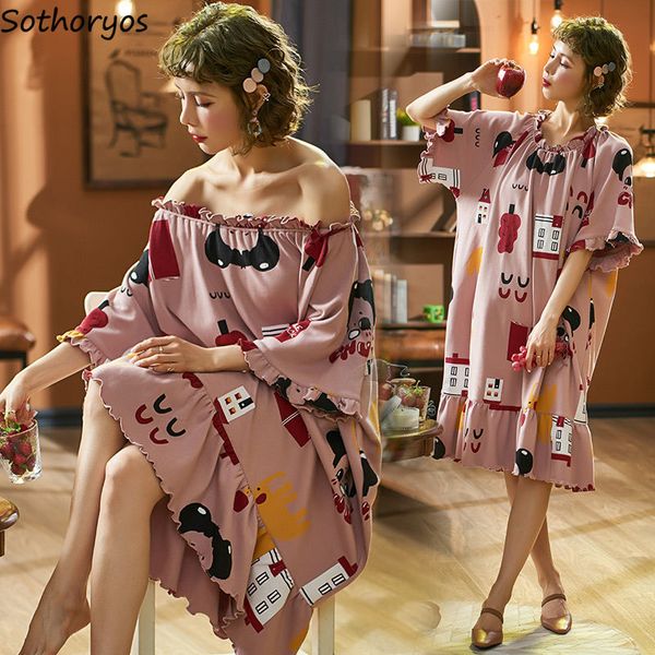 nightgowns women printed slash neck stylish plus size 3xl loose korean style chic sweet students sleepshirts lovely ulzzang, Black;red
nightgowns women printed slash neck stylish plus size 3xl loose korean style chic sweet students sleepshirts lovely ulzzang, Black;red