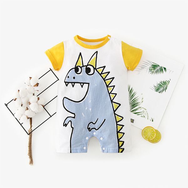 2020 summer toddler boys jumpsuit cartoon dinosaurs pattern newborn baby girls rompers short sleeve cotton kids romper, Blue
2020 summer toddler boys jumpsuit cartoon dinosaurs pattern newborn baby girls rompers short sleeve cotton kids romper, Blue